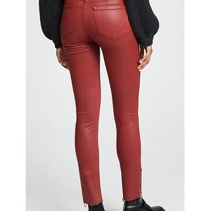 Paige Coated Hoxton Ankle Zip Jeans